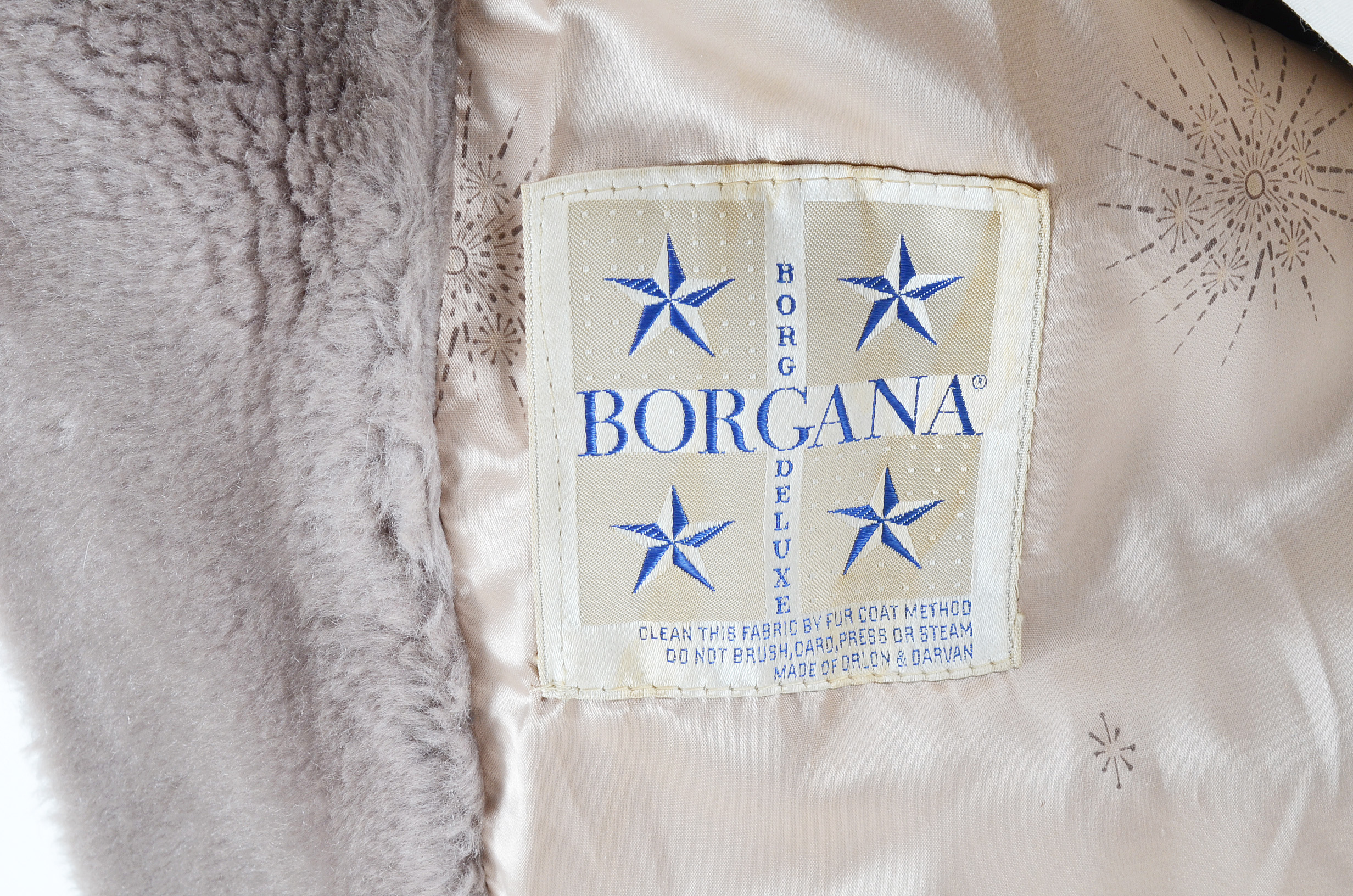 Vintage Borgana Borg Deluxe Faux Fur Jacket