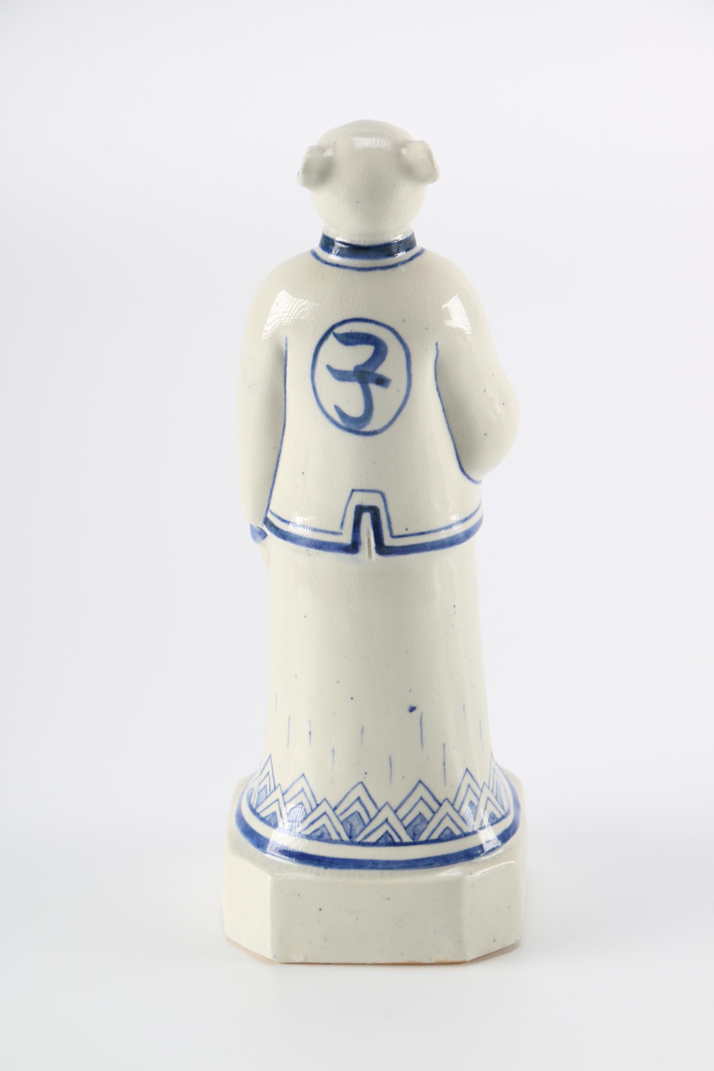 Chinese White and Blue Tea Set