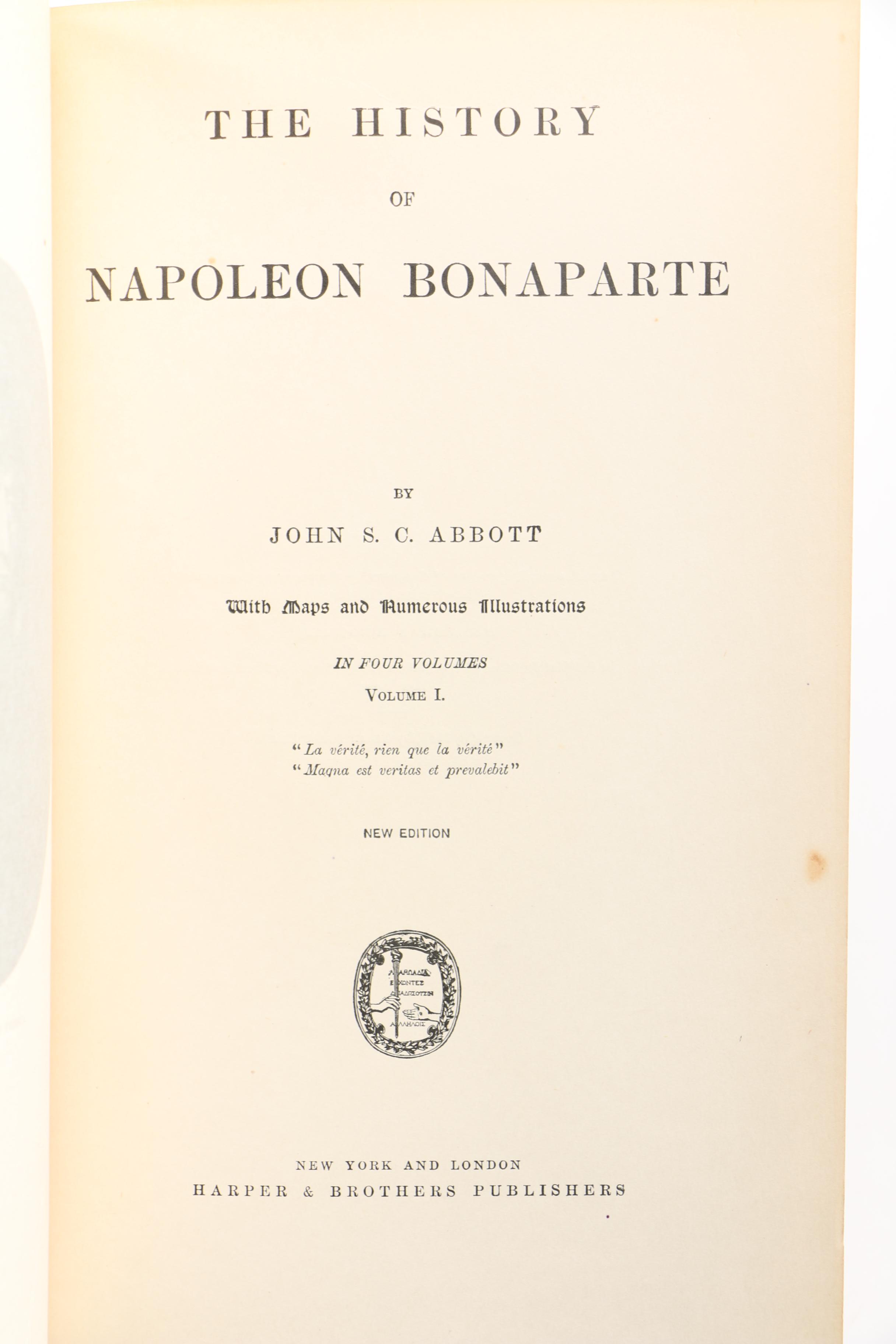 "The French Revolution" and "The Life of Napoleon Bonaparte" by John S.C. Abbott