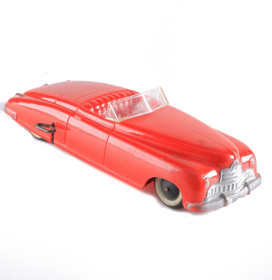 Saunders Vintage Plastic Wind-Up Toy Car