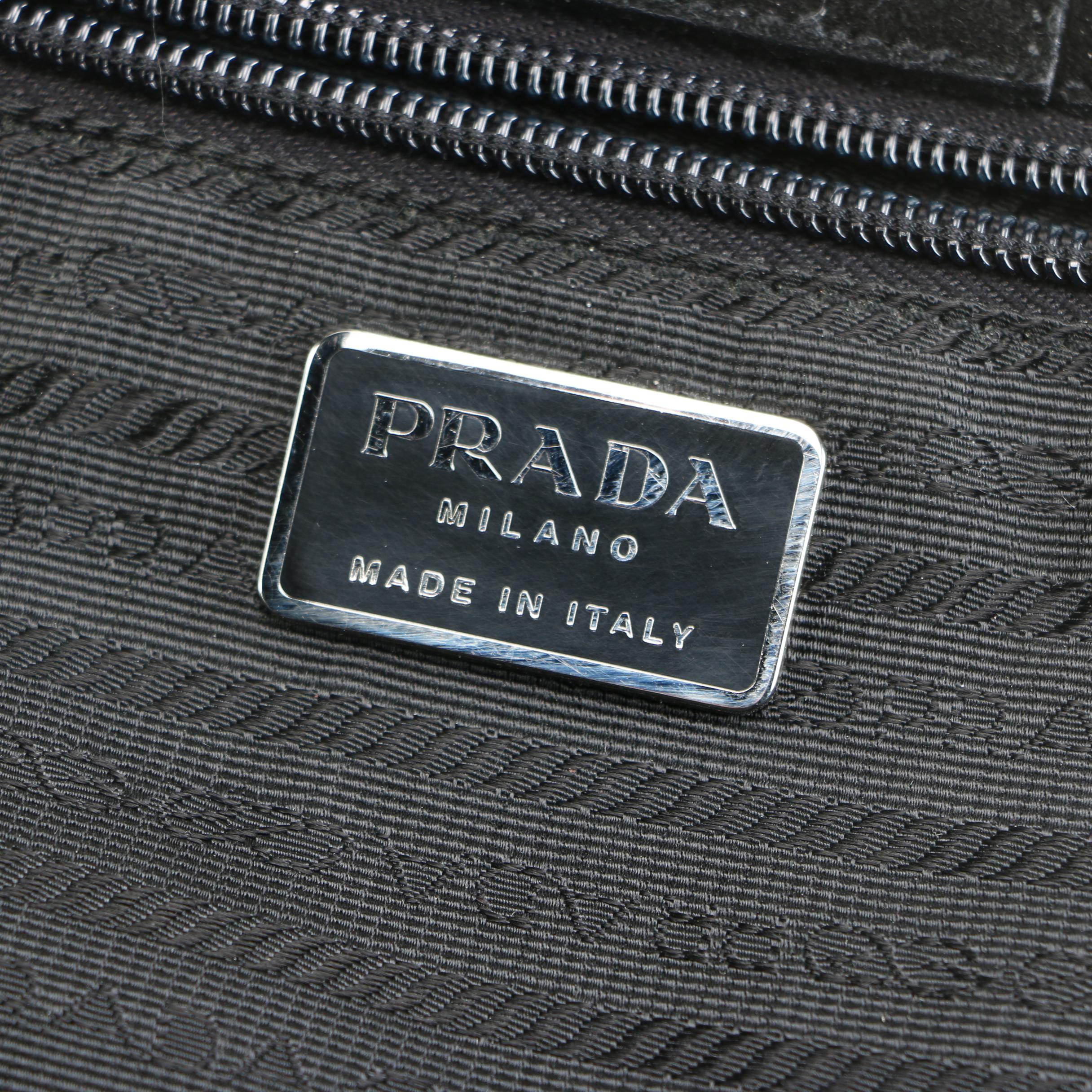 Prada Purse in Black Suede