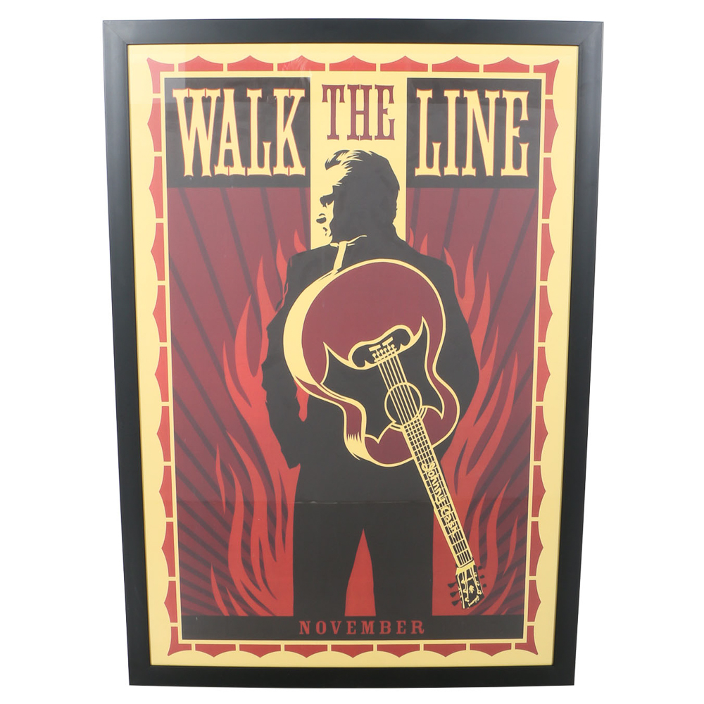Framed "Walk the Line" Movie Poster