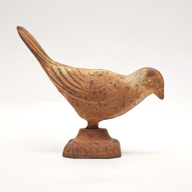 Vintage Cast Iron Bird Figurine