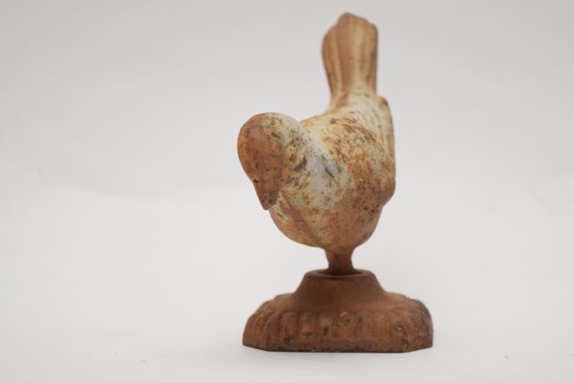 Vintage Cast Iron Bird Figurine