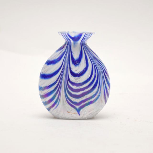 Nailsea Style Petite Art Glass Vase