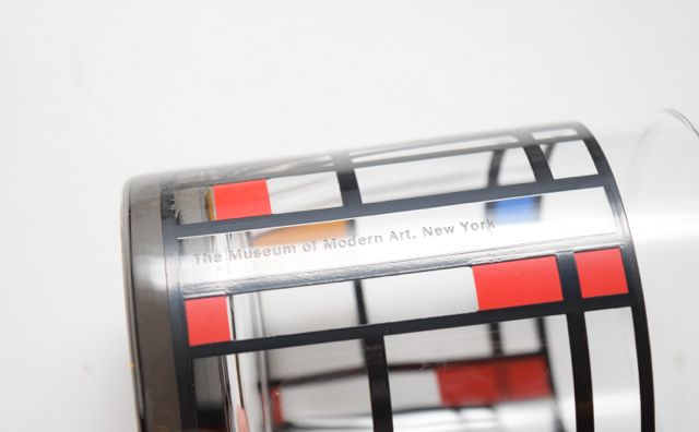 MOMA Piet Mondrian Style Glass Tumblers