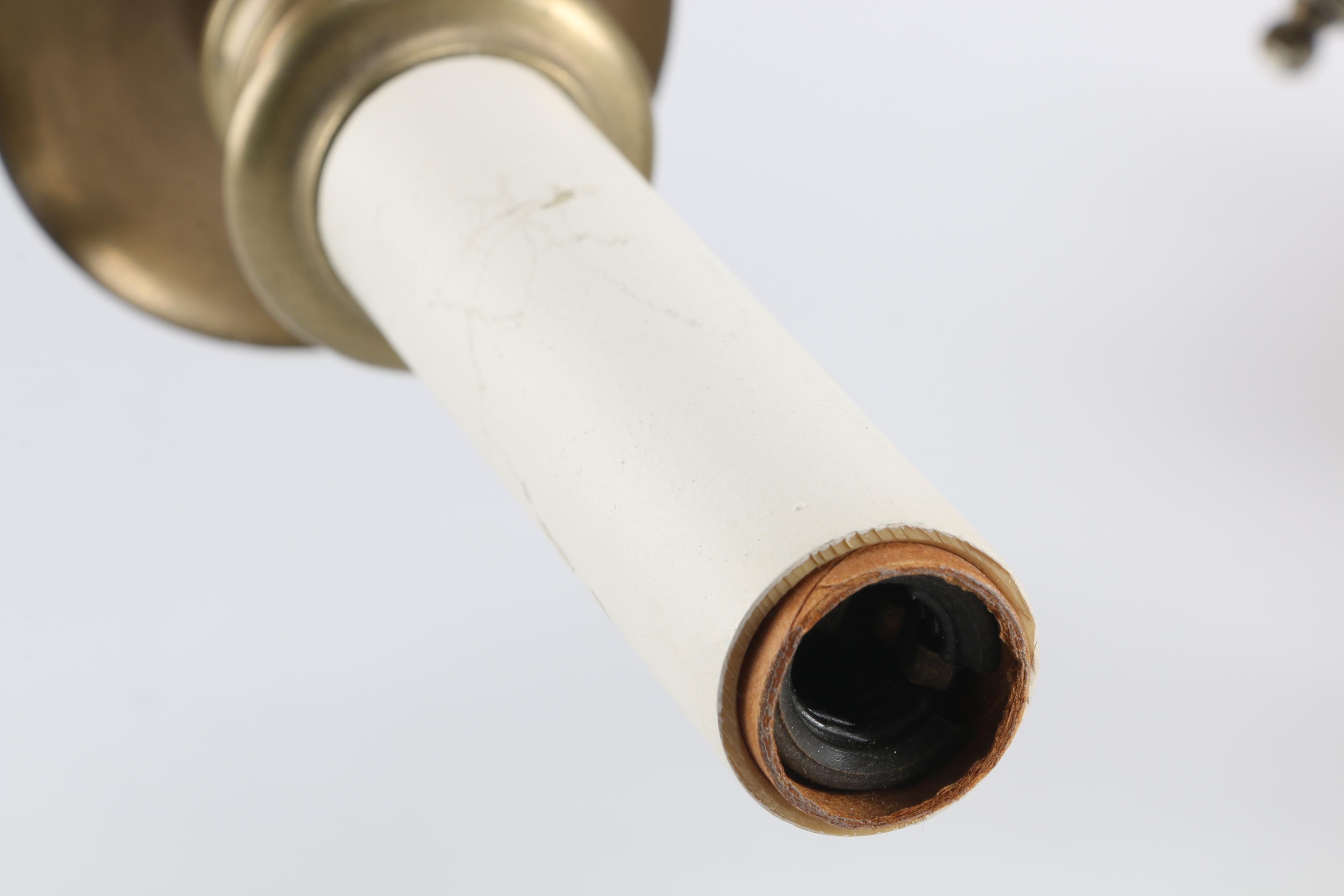 Two Electrical Wall Sconces in Brass