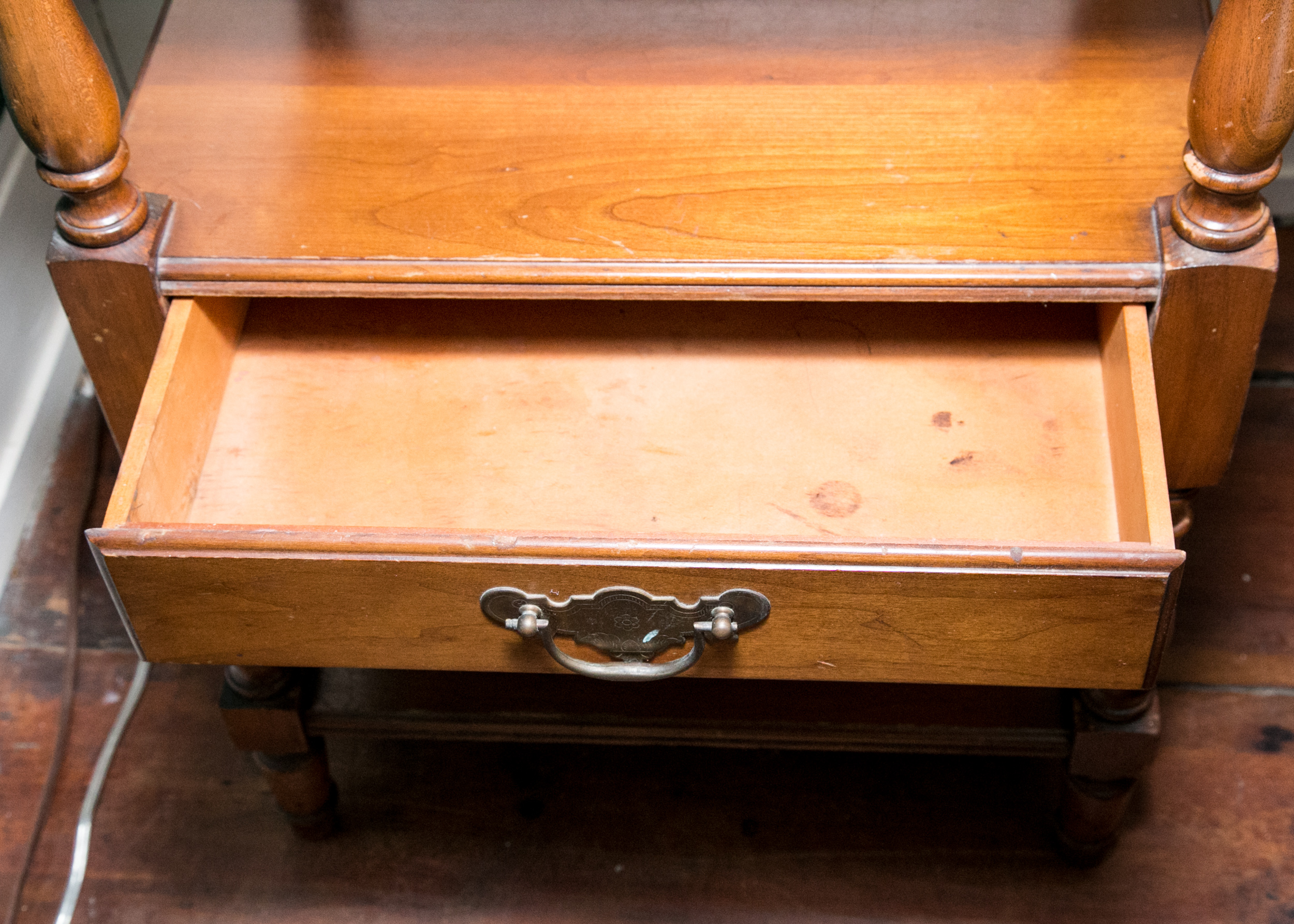 Vintage Tiered Maple Table