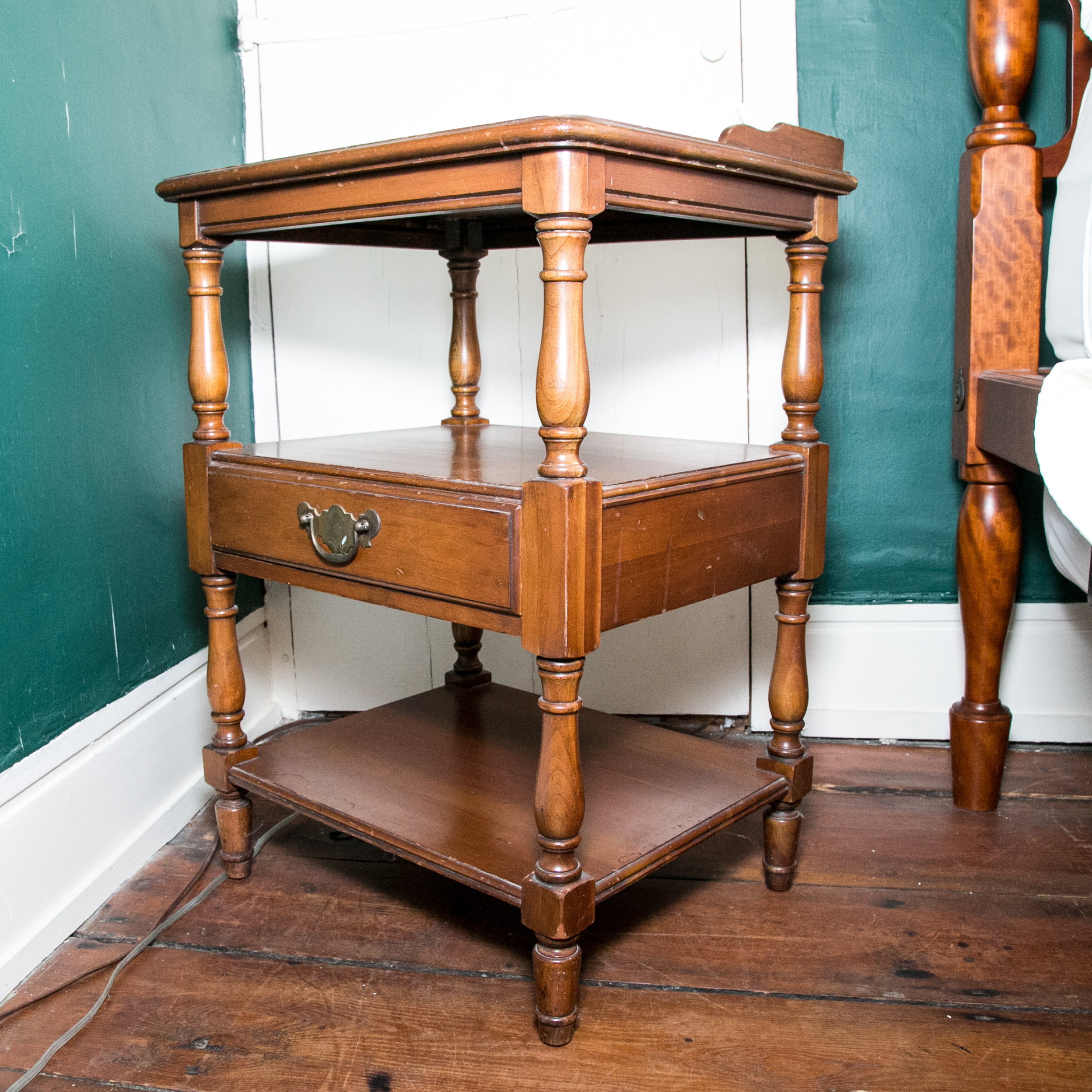 Vintage Tiered Maple Table