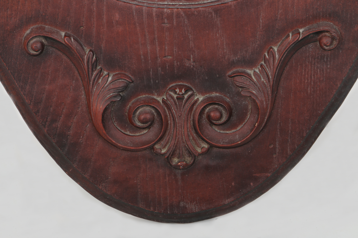 Queen Anne Inspired Oval Composite Mirror With Shelves