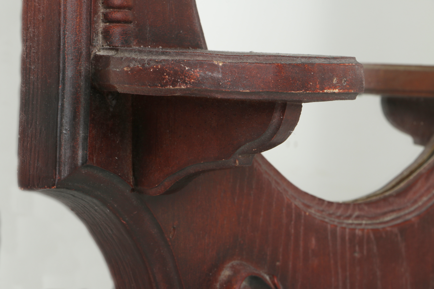 Queen Anne Inspired Oval Composite Mirror With Shelves