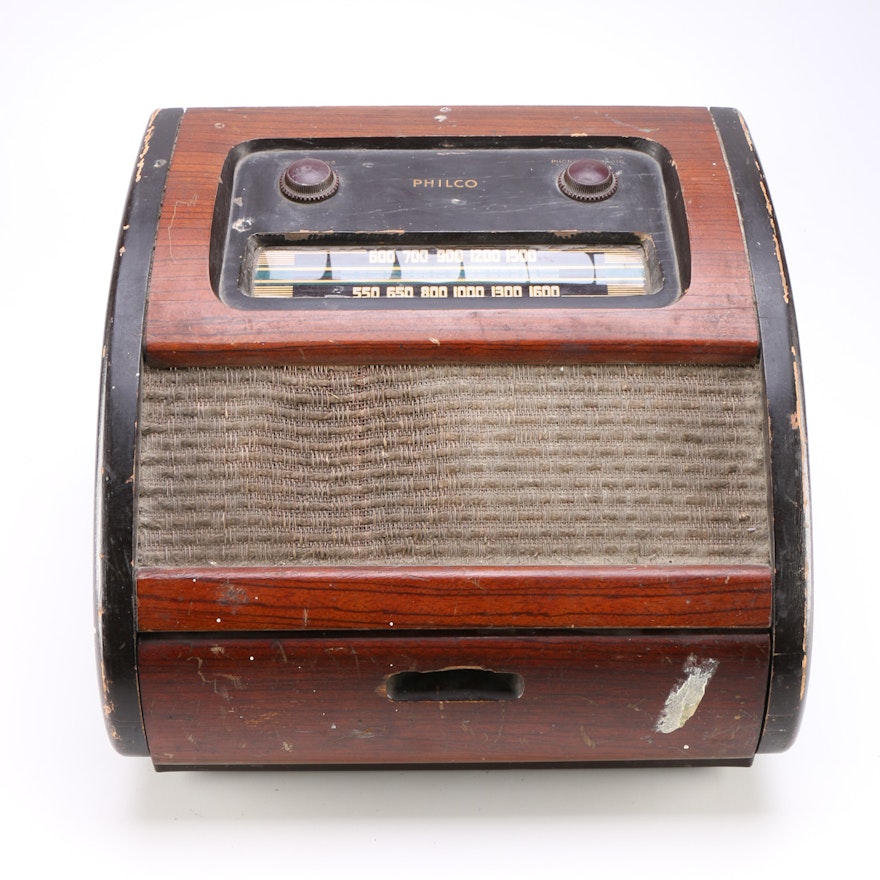 Vintage Philco Bing Crosby Record Player Radio