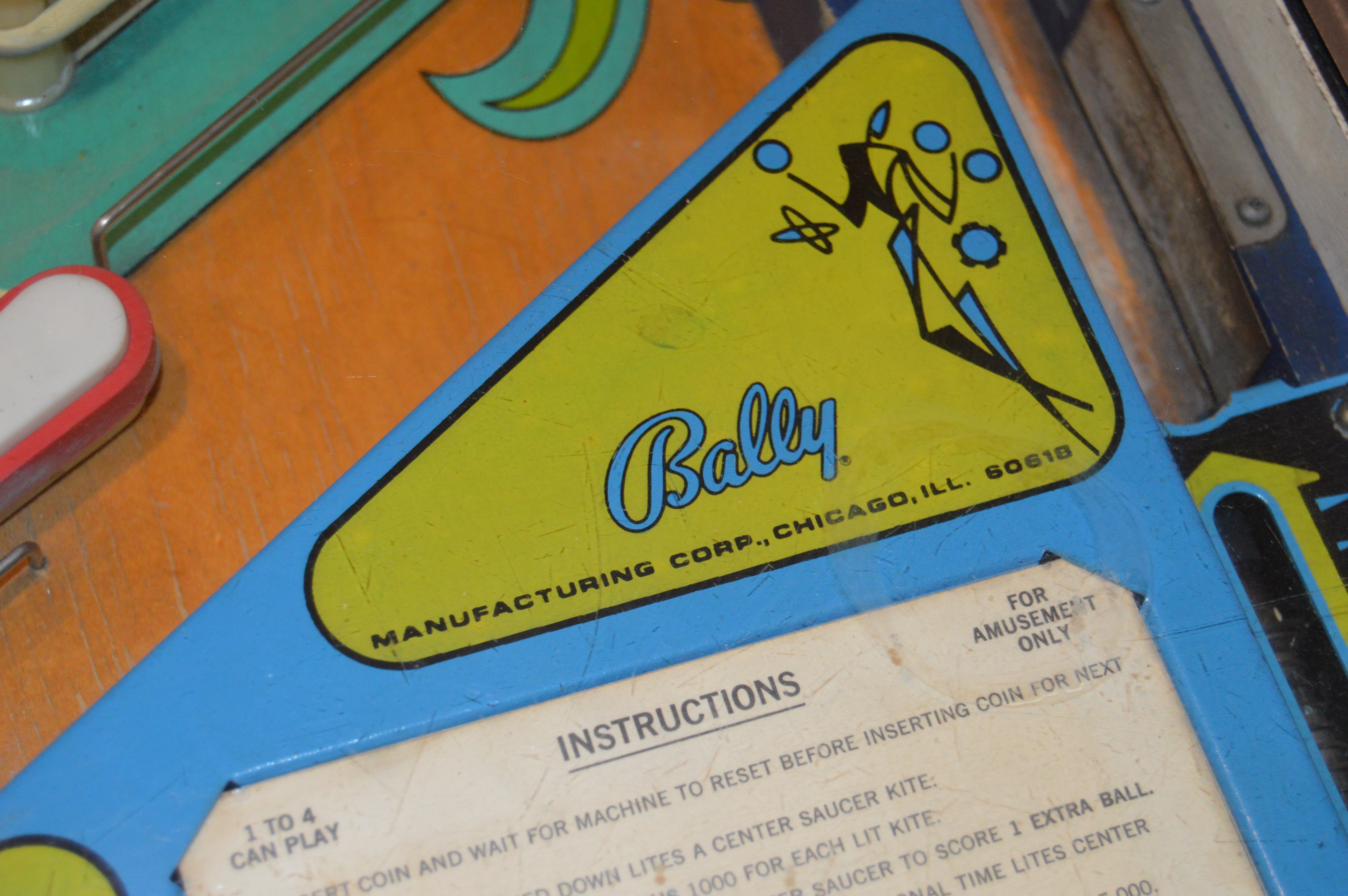 1976 Bally "Hang Glider" Pinball Machine