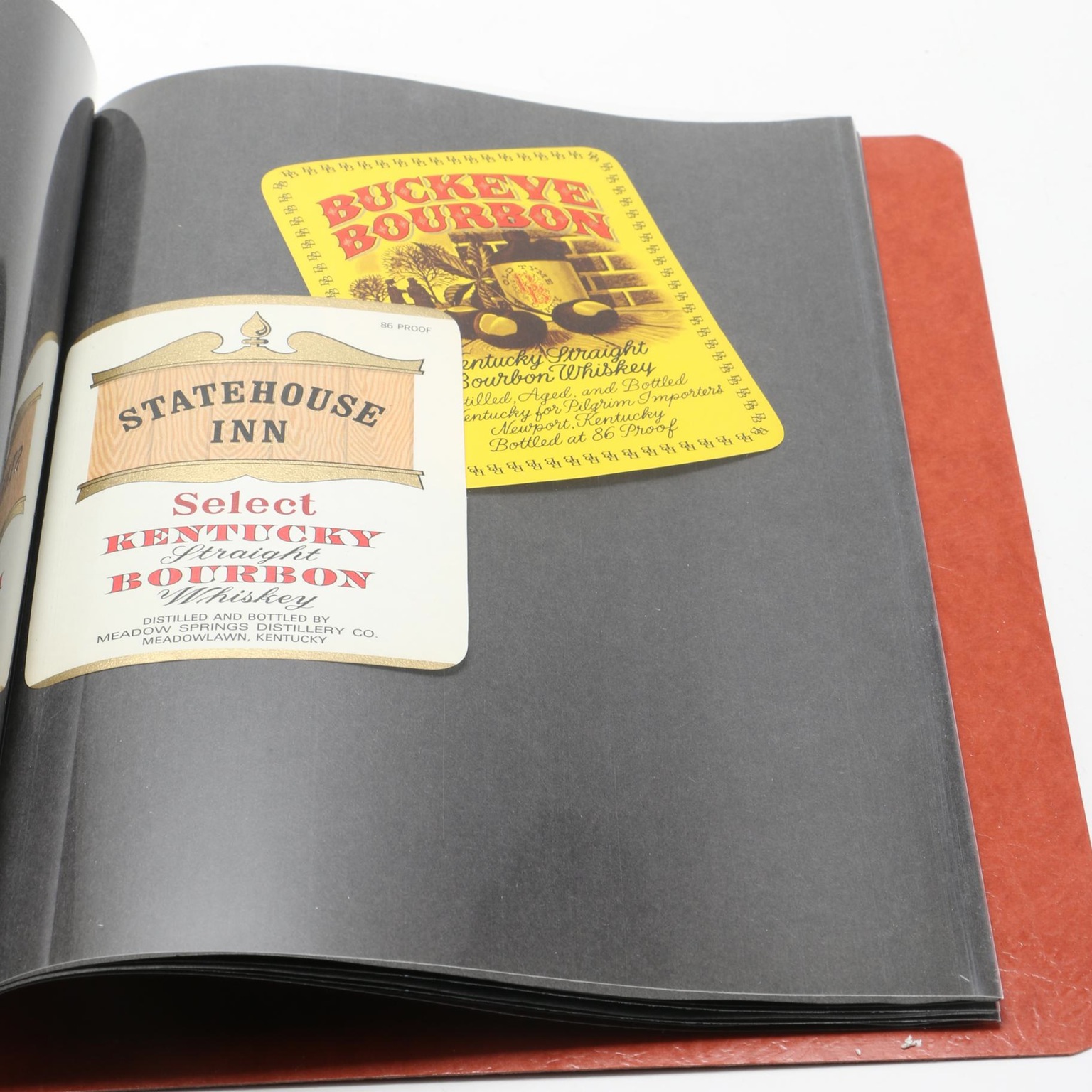 Circa 1940s Kentucky Bourbon Labels