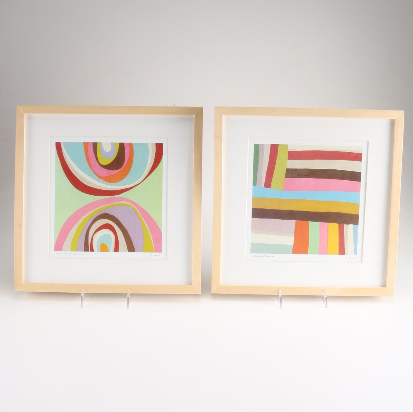 Offset Lithographs "Colour Experiment No 28" and "Colour Pattern No 4"