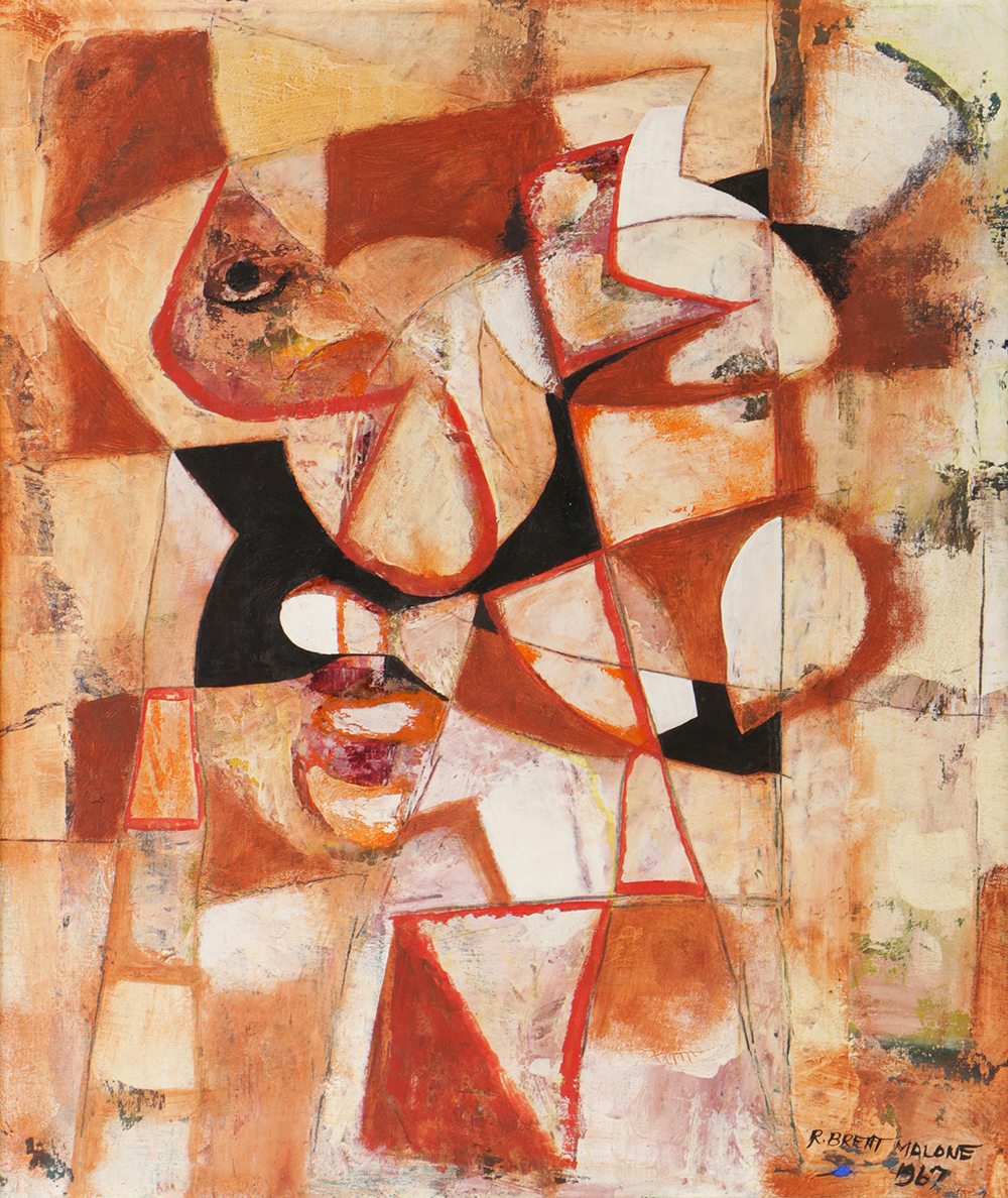 R. Brent Malone Abstract Oil Painting on Board