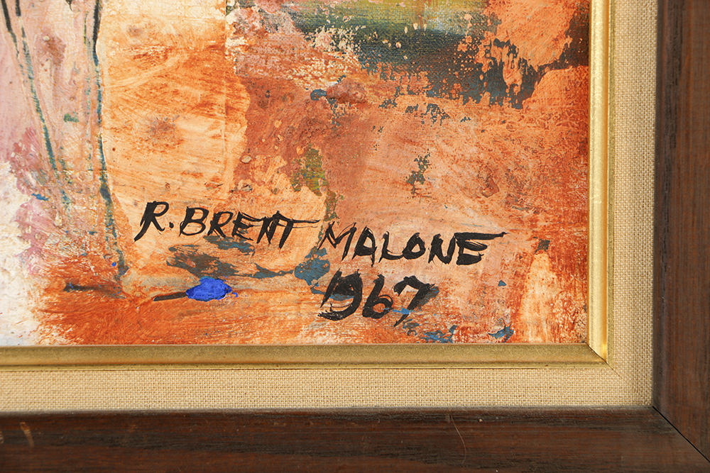 R. Brent Malone Abstract Oil Painting on Board