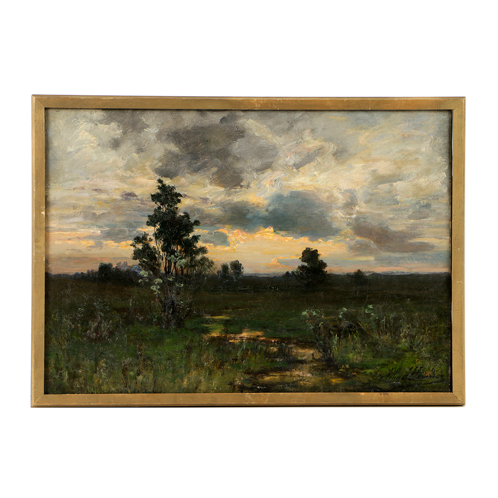John J. Hammer Oil Painting on Canvas of Landscape