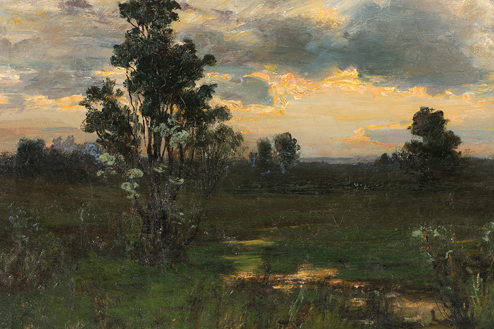 John J. Hammer Oil Painting on Canvas of Landscape