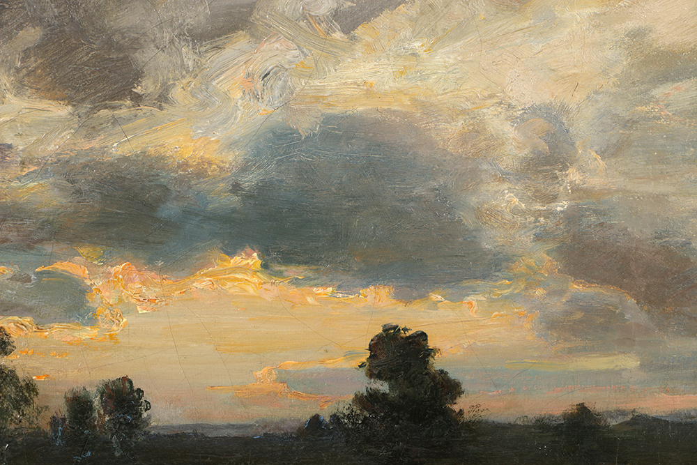 John J. Hammer Oil Painting on Canvas of Landscape