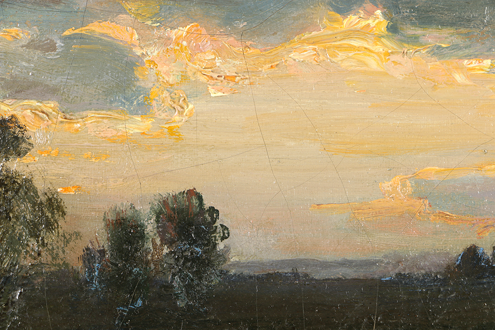 John J. Hammer Oil Painting on Canvas of Landscape