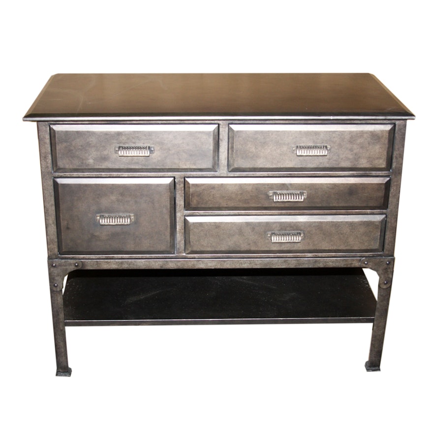 Thomasville Metal-Wrapped Industrial Dresser