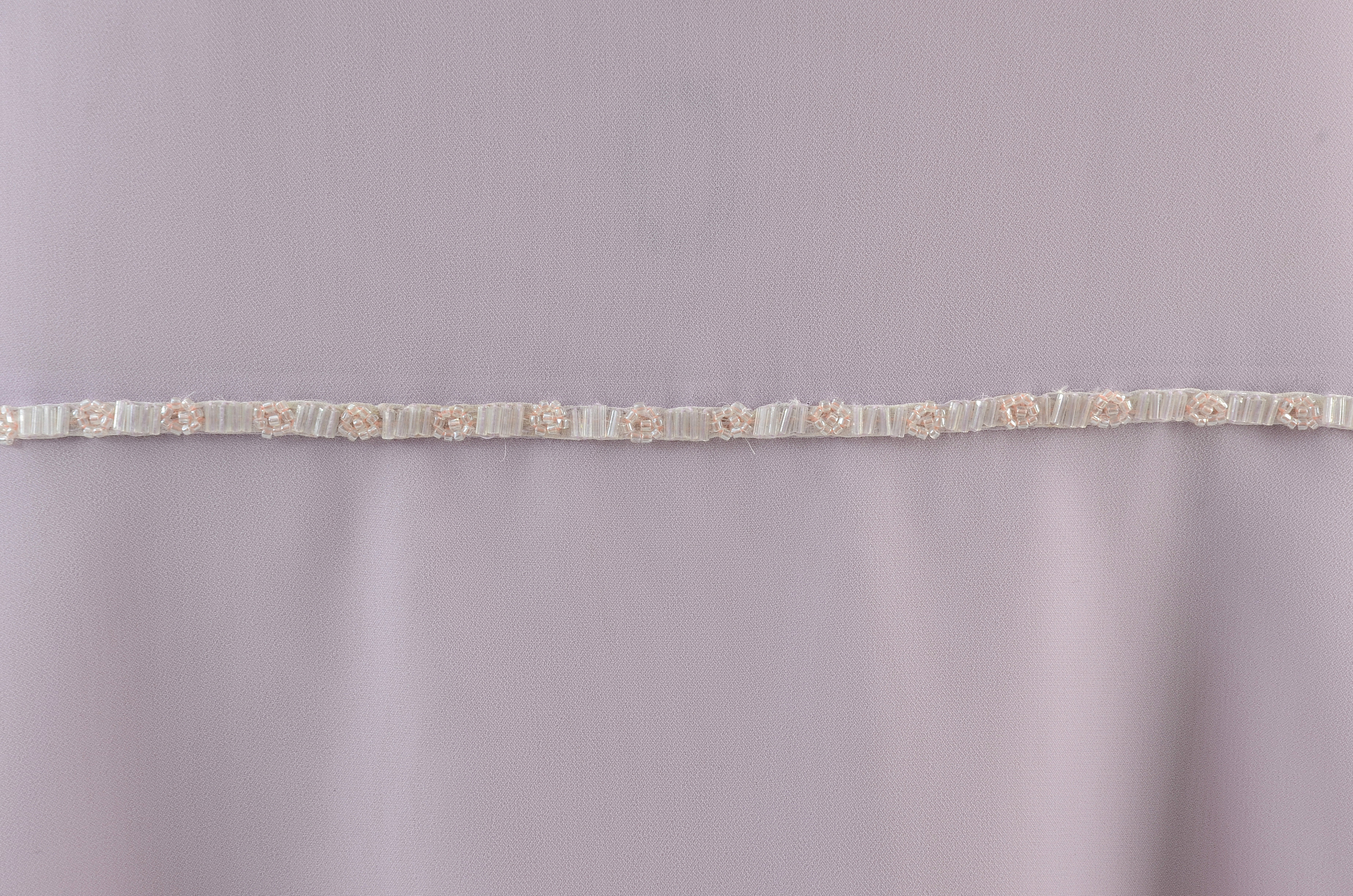 Chanel Boutique Lavender Sleeveless Dress Embellished with Beads