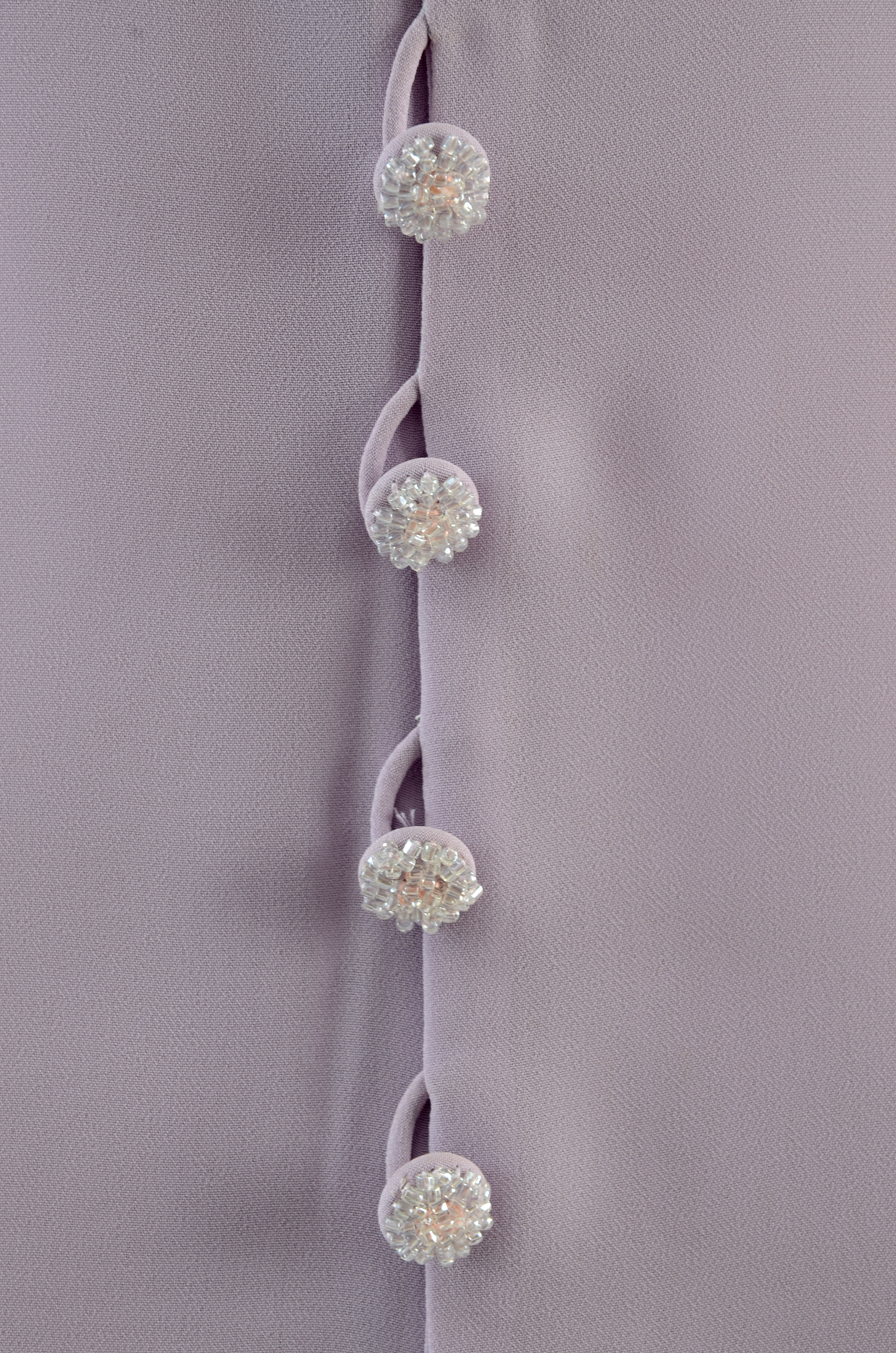 Chanel Boutique Lavender Sleeveless Dress Embellished with Beads