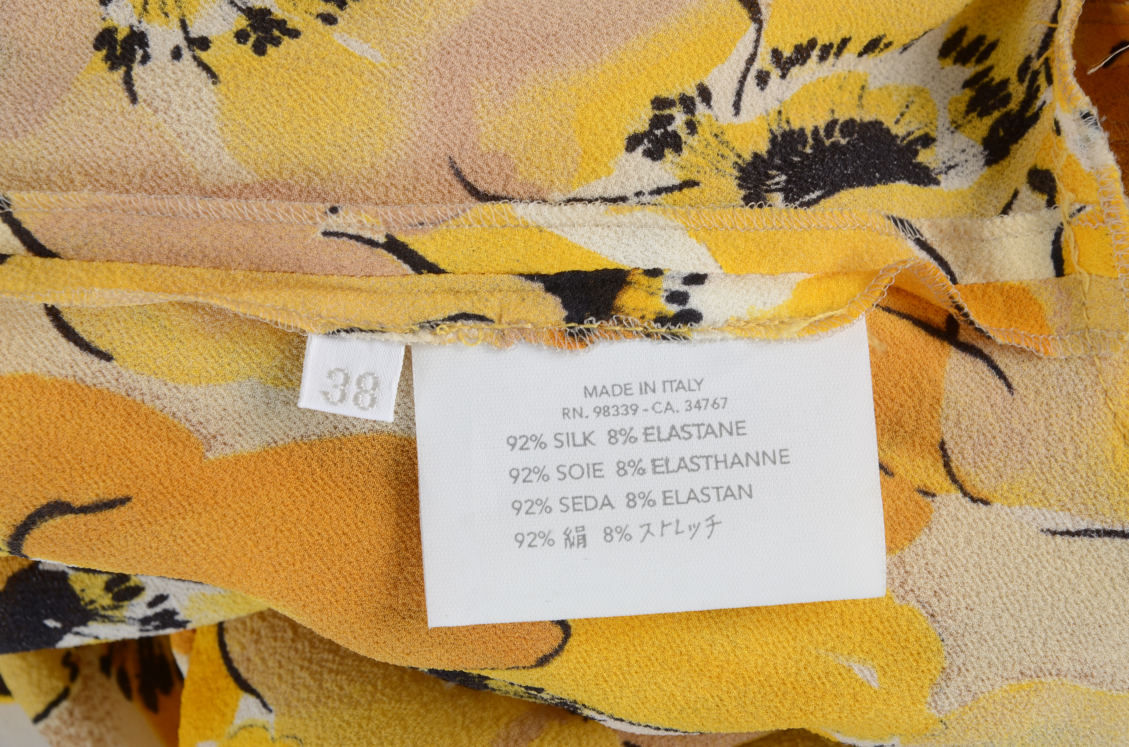 Prada Poppy Floral Print Silk Dress from the Fall of 2000 Ready-To-Wear Collection