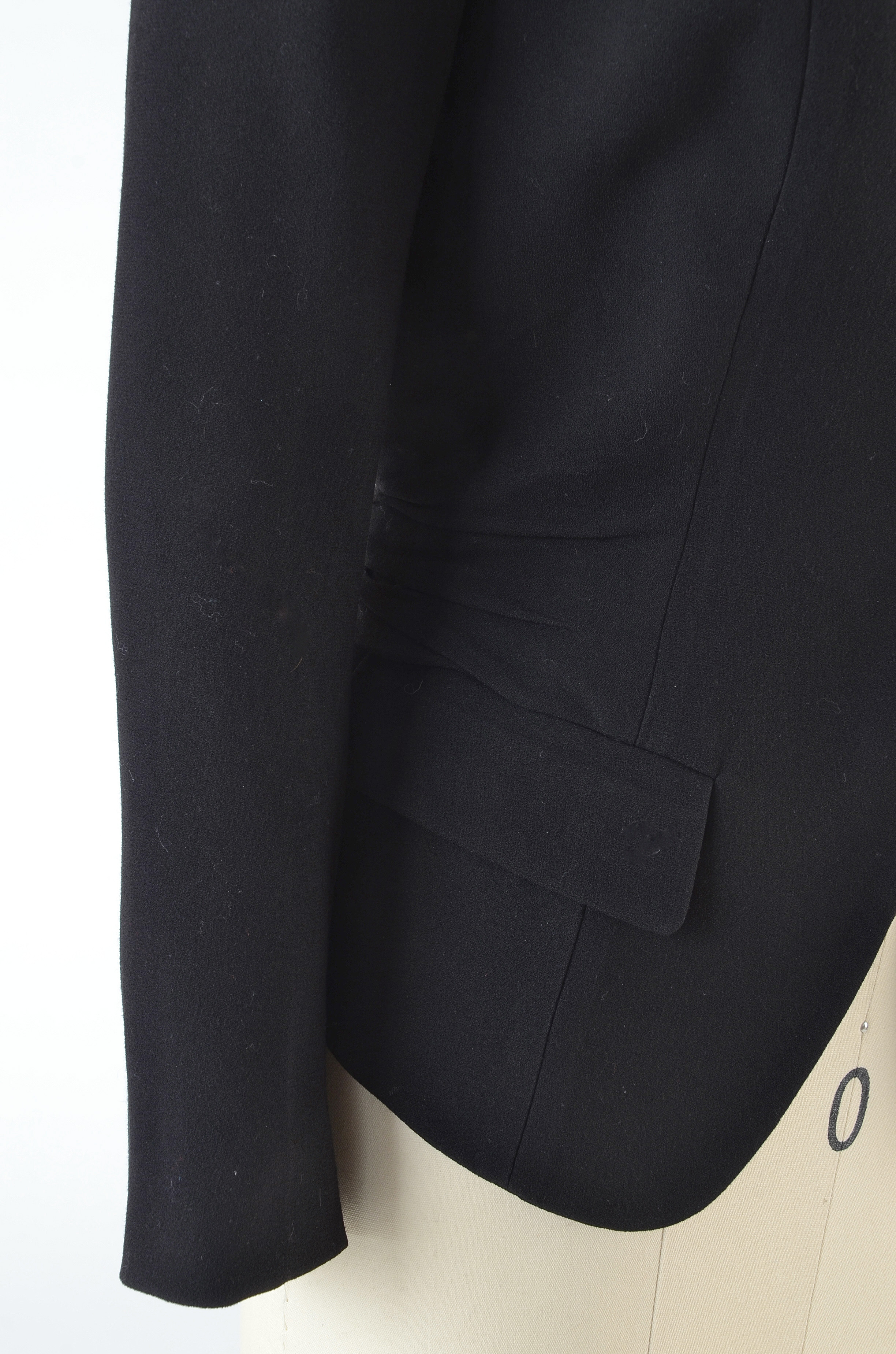 Prada Black Hidden Snap Front Blazer