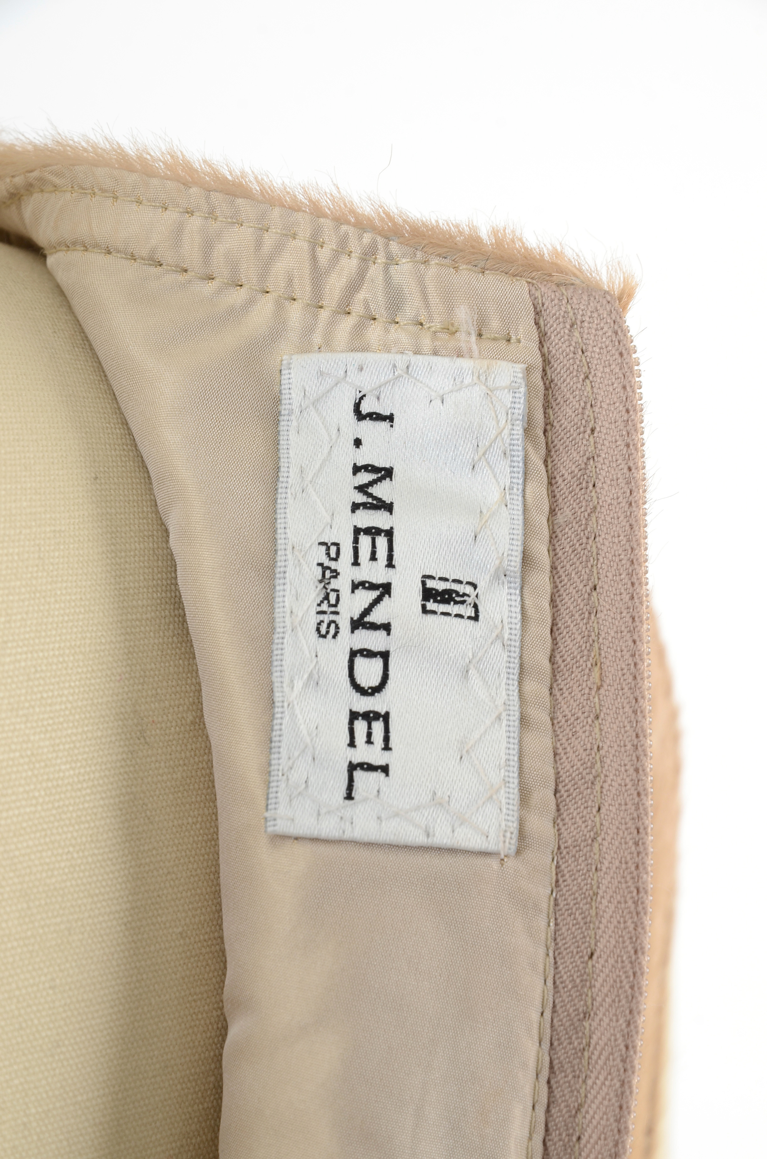 J. Mendel of Paris Ponyskin Leather Sleeveless Top and Matching Skirt