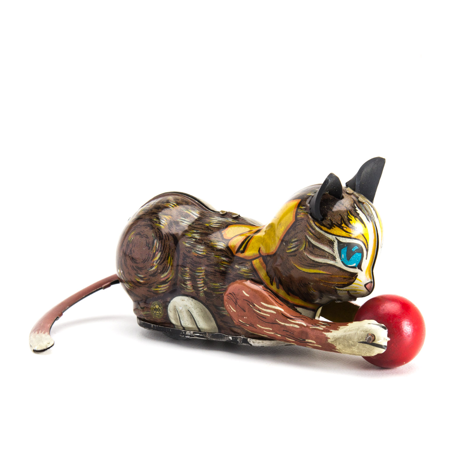 Vintage Marx Tin Lithograph Wind-Up Toy Cat