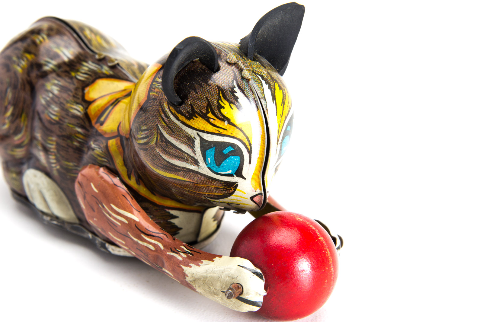 Vintage Marx Tin Lithograph Wind-Up Toy Cat