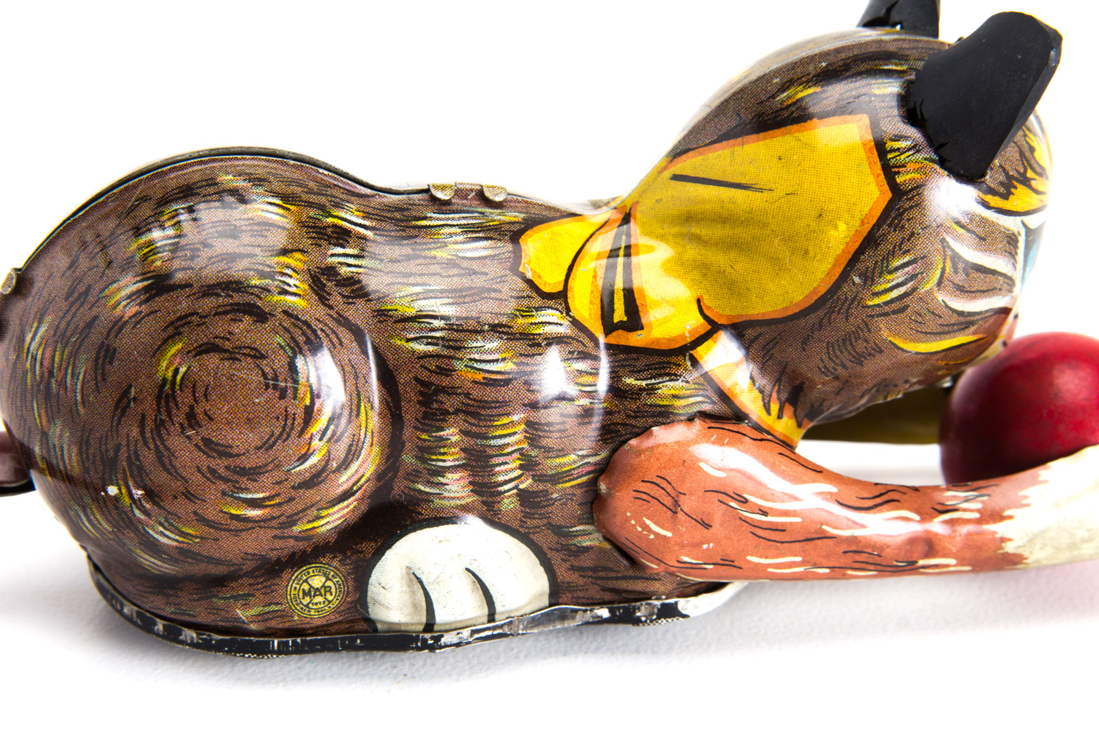 Vintage Marx Tin Lithograph Wind-Up Toy Cat