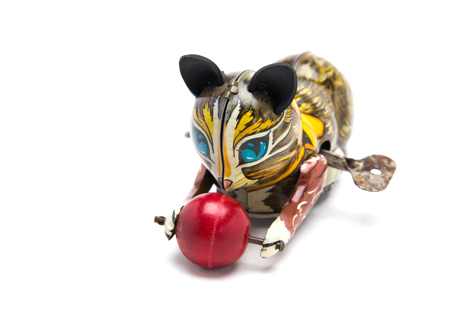 Vintage Marx Tin Lithograph Wind-Up Toy Cat