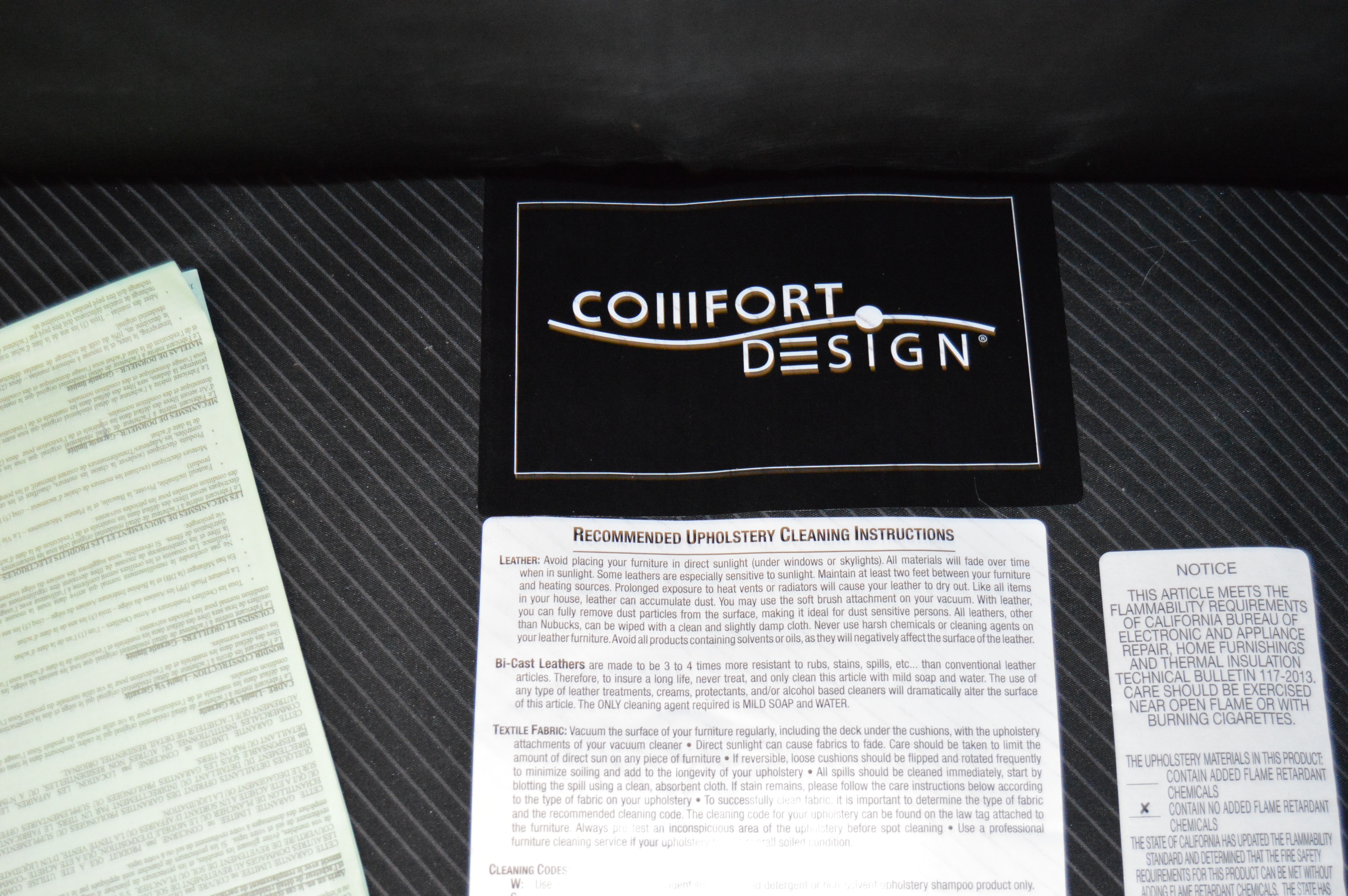 Brown Leather Contemporary Recliner Chair by Comfort Designs