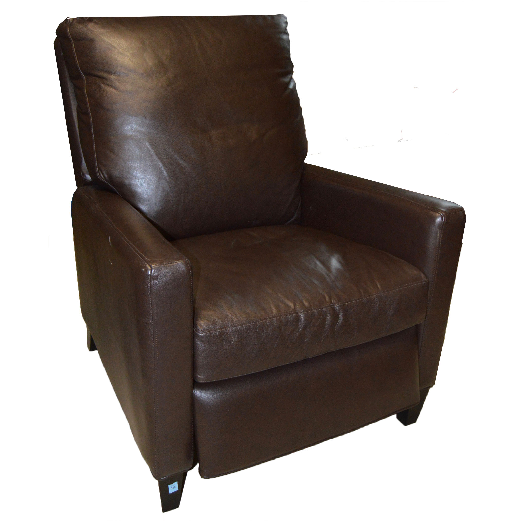 Brown Leather Contemporary Recliner Chair by Comfort Designs