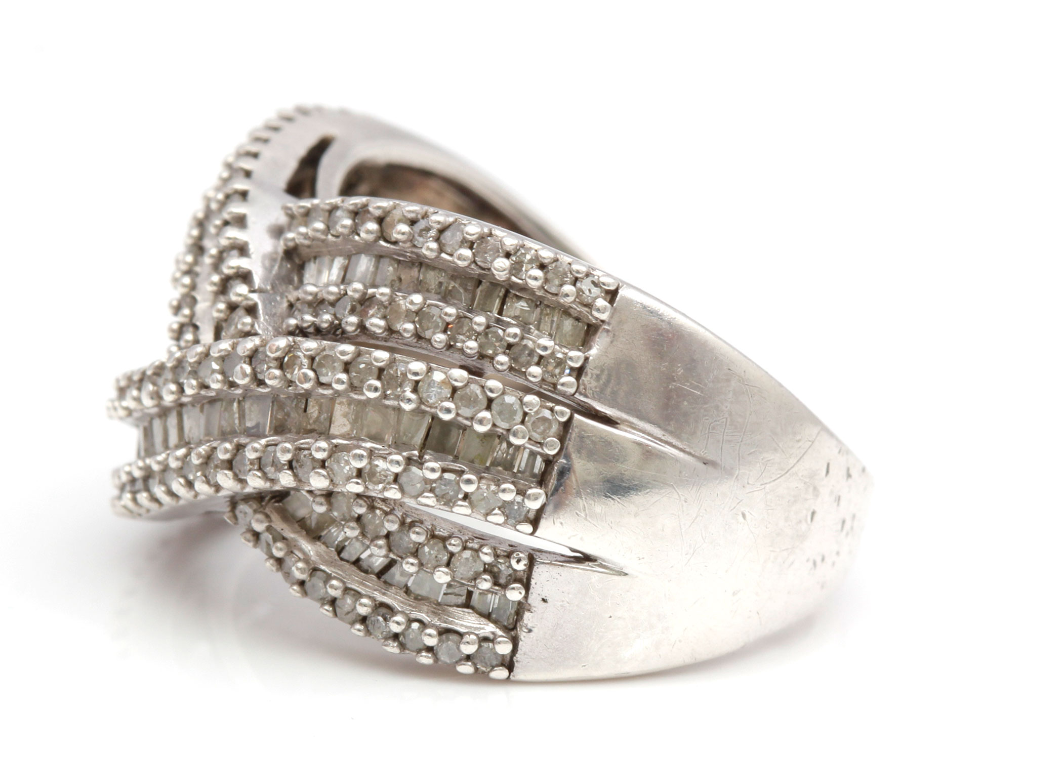 Sterling Silver 1.00 CTW Diamond Band