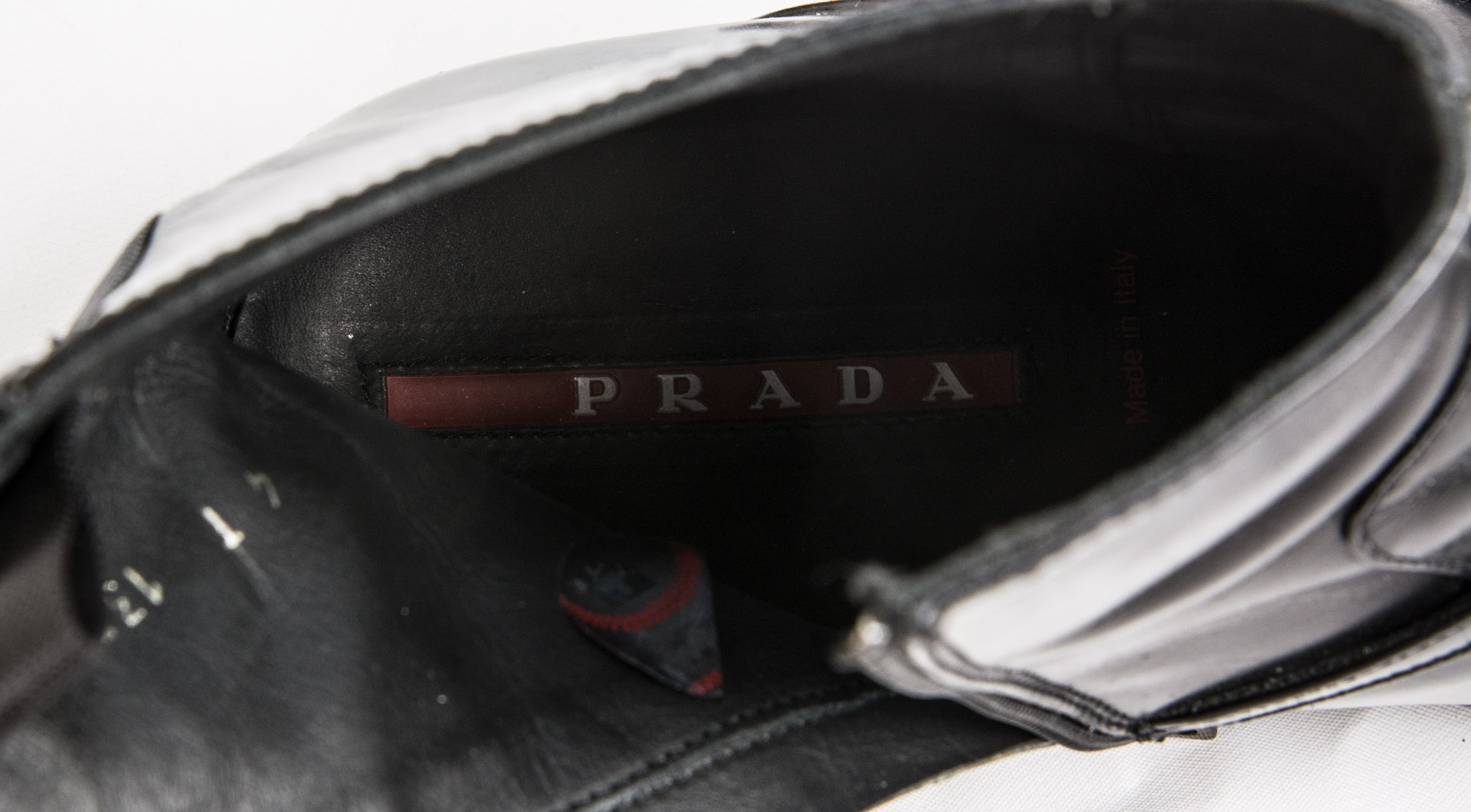 Prada Men's Black Leather Boots