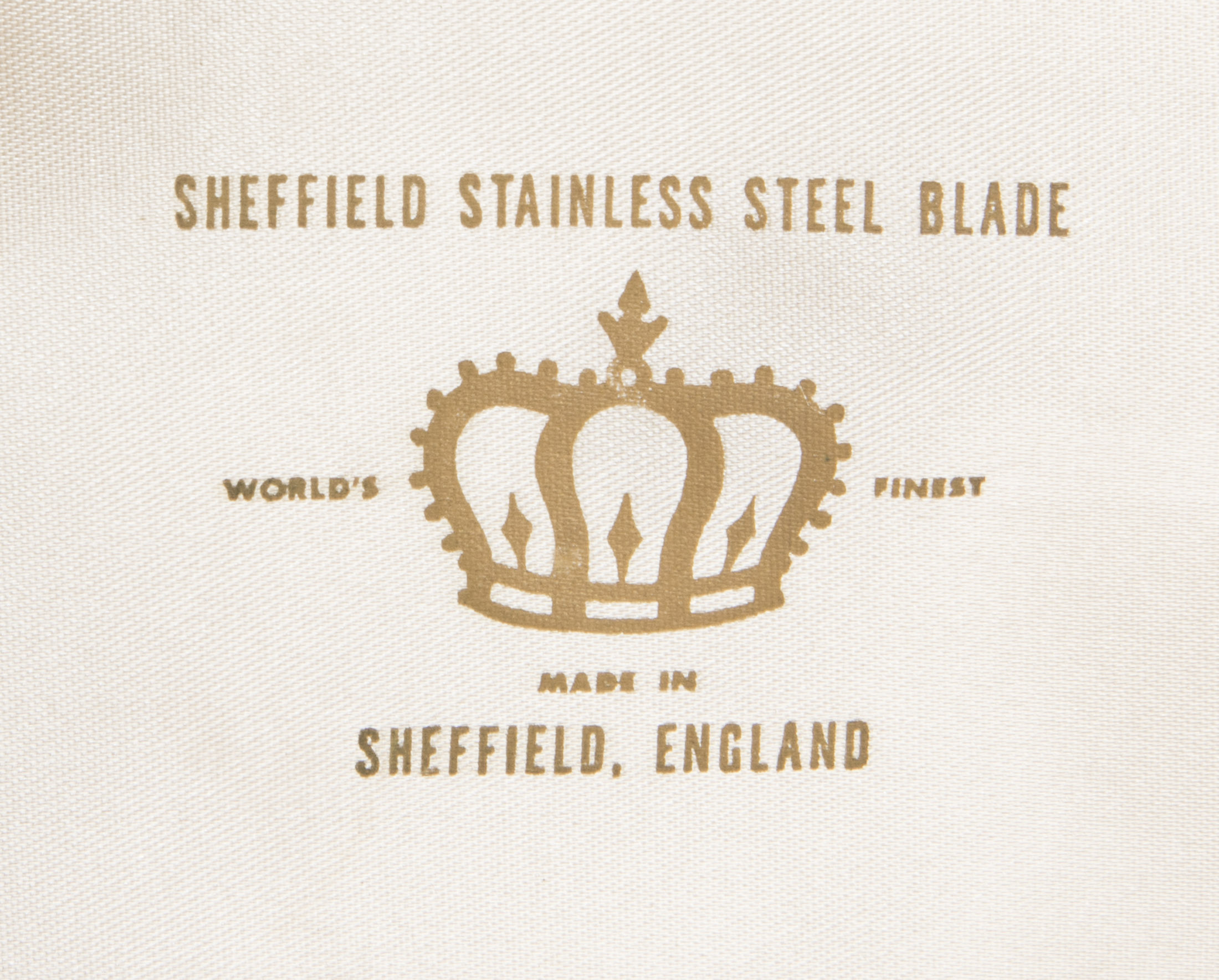 Vintage Sheffield Stainless Steel Carving Set