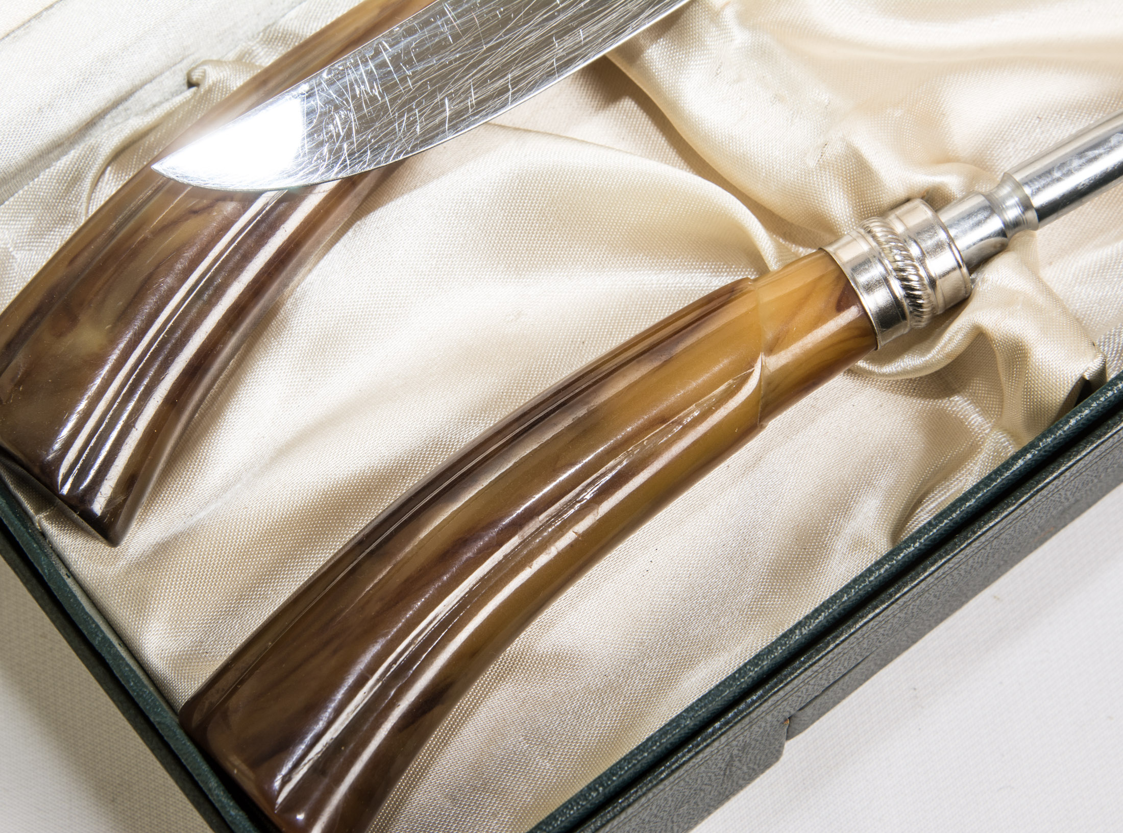 Vintage Sheffield Stainless Steel Carving Set