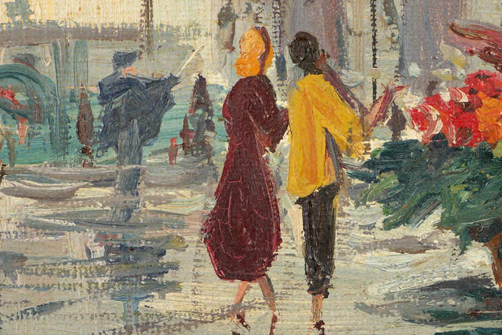 Georges Gerbier Oil Painting on Canvas "Opera - Grand Hotel"