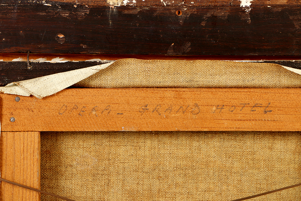 Georges Gerbier Oil Painting on Canvas "Opera - Grand Hotel"