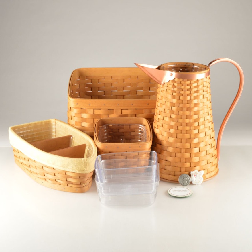 Collection of Longaberger Baskets and Accessories