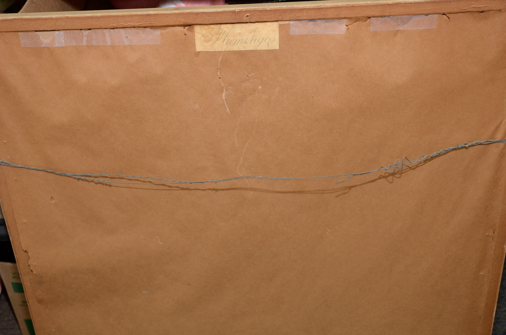 After Roger Tory Peterson Offset Lithographs "Flamingos"