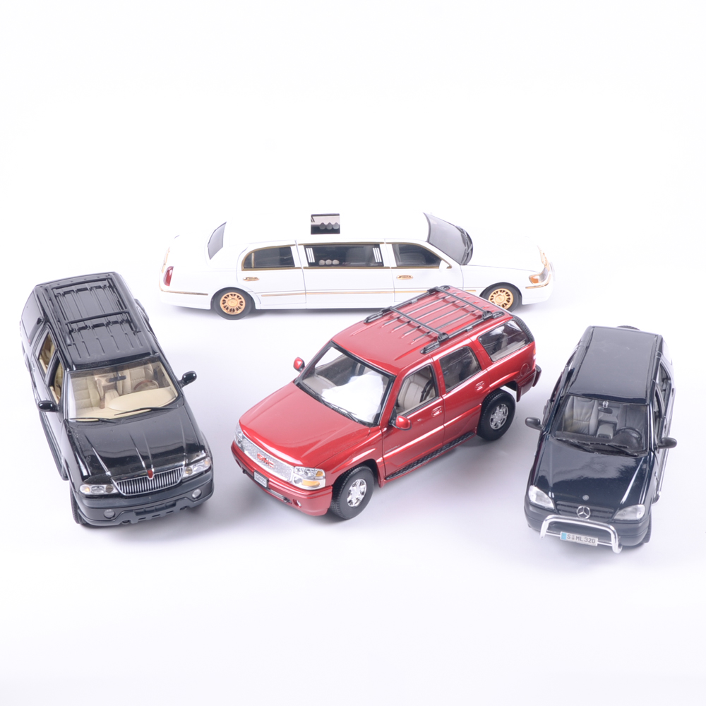 Collection of Modern SUV and Limousine Replicas