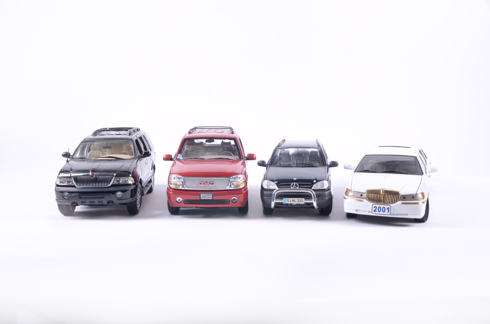 Collection of Modern SUV and Limousine Replicas