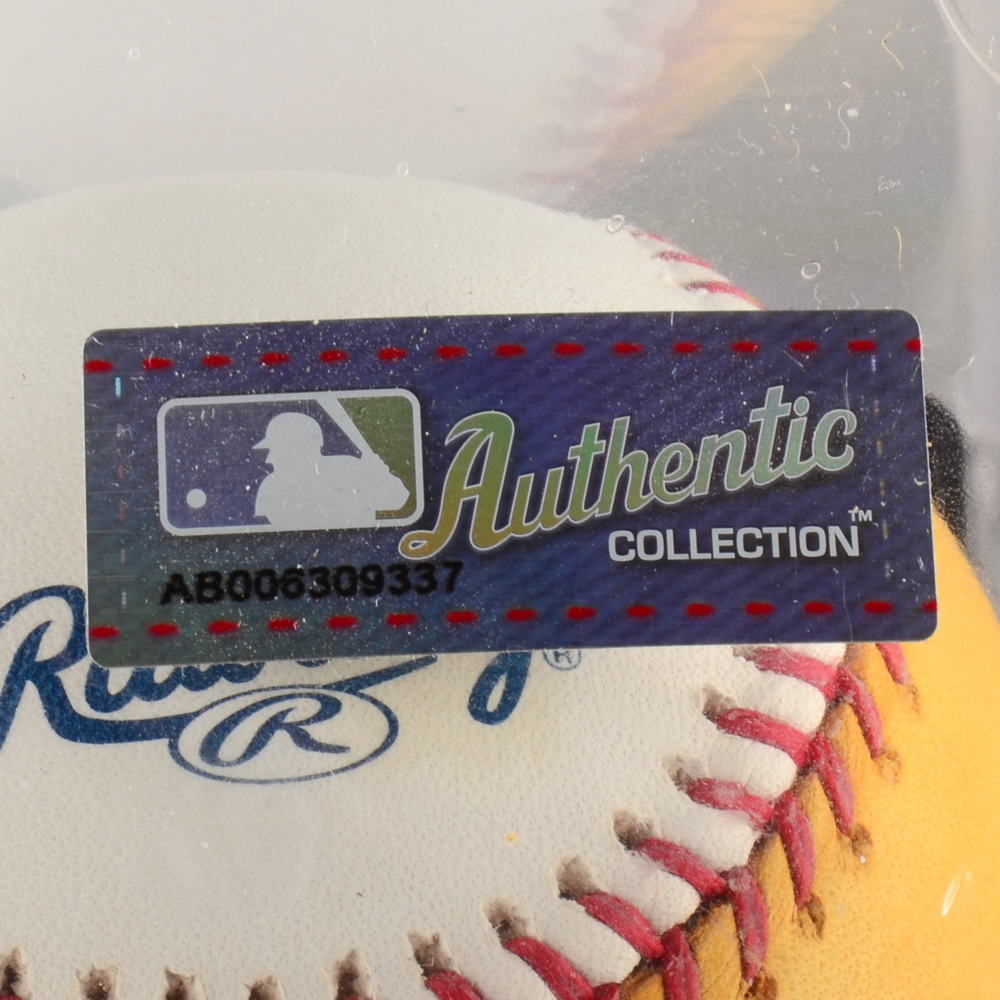 Three Home Run Derby Baseballs Sealed in Cubes