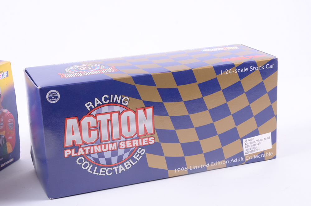 Set of Jeff Gordon NASCAR Die-Cast Replica Cars