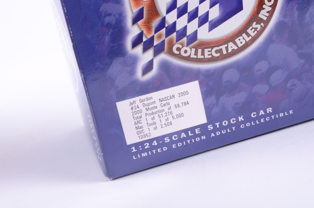 Set of Jeff Gordon NASCAR Die-Cast Replica Cars